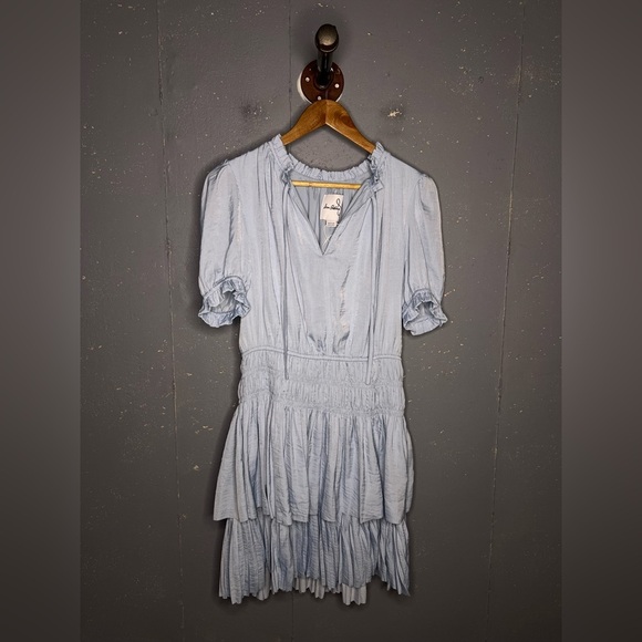 Sam Edelman Tiered Mini Dress Size Medium - Picture 4 of 7